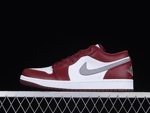 All categories Air Jordan Jordan series basketball shoes Air Jordan 1 Low G version pure original Air Jordan 1 Low "Bordeaux" AJ1 Joe 1 Bordeaux red low-top basketball shoes 553558-615
